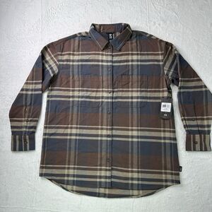 Mountain Hardwear Women Dolores Long Sleeve Flannel Shirt Size L